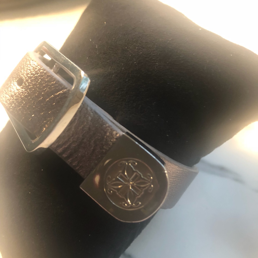 Rustic Cuff Pewter Leather Cuff 12$